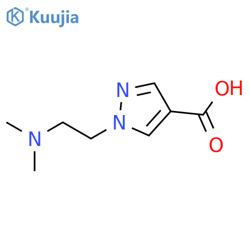1-[2-(dimethylamino)ethyl]-1H-pyrazole-4-carboxylic acid structure