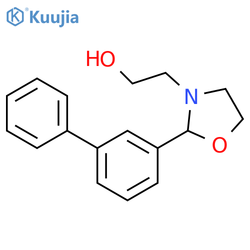 3-Oxazolidineethanol, 2-[1,1'-biphenyl]-3-yl- structure