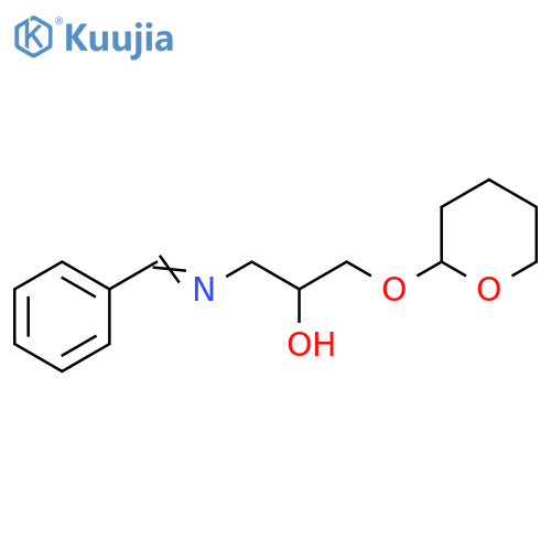 2-Propanol,1-[(phenylmethylene)amino]-3-[(tetrahydro-2H-pyran-2-yl)oxy]- structure
