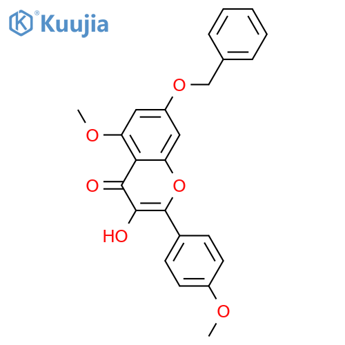 4H-1-Benzopyran-4-one,3-hydroxy-5-methoxy-2-(4-methoxyphenyl)-7-(phenylmethoxy)- structure