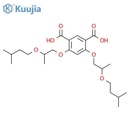 1,3-Benzenedicarboxylic acid, 4,6-bis[2-(3-methylbutoxy)propoxy]- structure