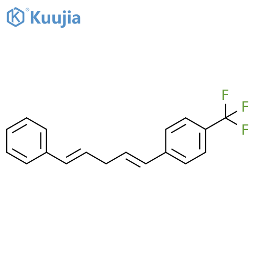 Benzene, 1-[(1E,4E)-5-phenyl-1,4-pentadienyl]-4-(trifluoromethyl)- structure