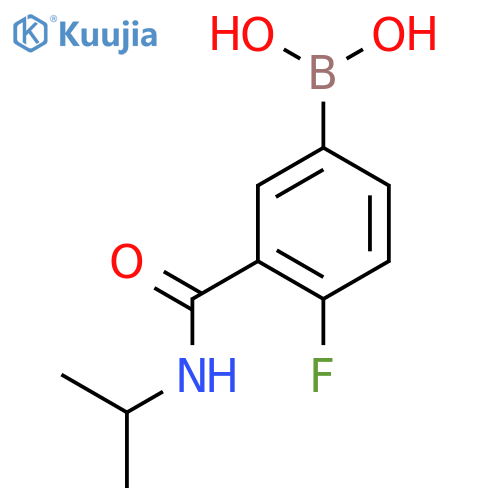4-Fluoro-3-(isopropylcarbamoyl)phenylboronic acid structure