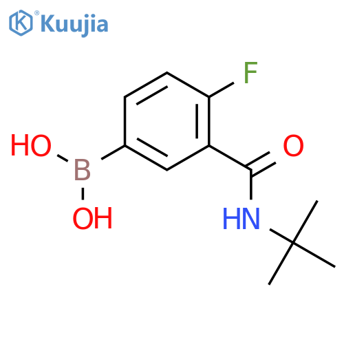 3-(tert-Butylcarbamoyl)-4-fluorophenylboronic Acid structure