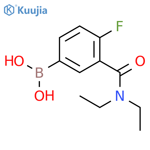 3-(Diethylcarbamoyl)-4-fluorophenylboronic acid structure