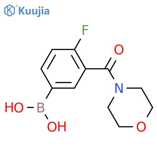 4-Fluoro-3-(morpholine-4-carbonyl)phenylboronic acid structure
