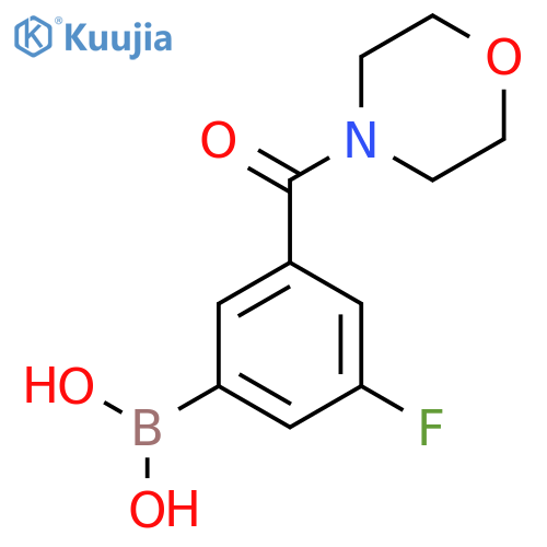 (3-Fluoro-5-(morpholine-4-carbonyl)phenyl)boronic acid structure