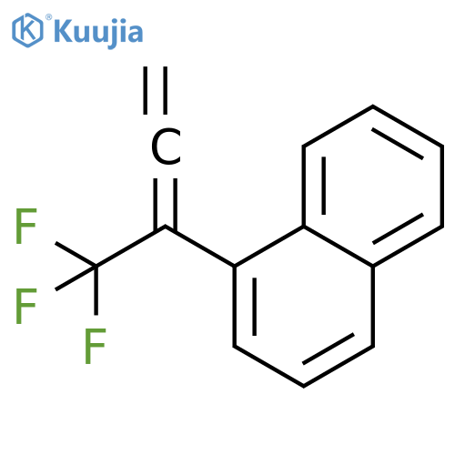 Naphthalene, 1-[1-(trifluoromethyl)-1,2-propadienyl]- structure