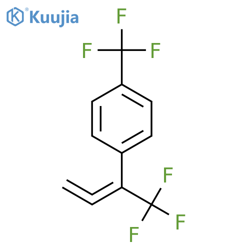 Benzene, 1-(trifluoromethyl)-4-[1-(trifluoromethyl)-1,2-propadienyl]- structure