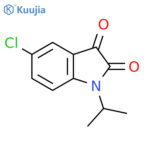 5-chloro-1-(propan-2-yl)-2,3-dihydro-1H-indole-2,3-dione structure