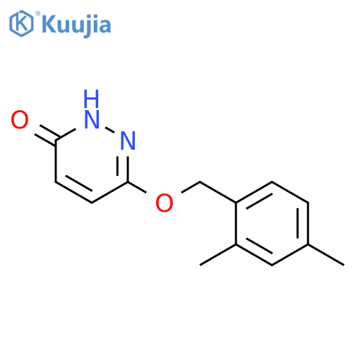 3(2H)-Pyridazinone, 6-[(2,4-dimethylphenyl)methoxy]- structure