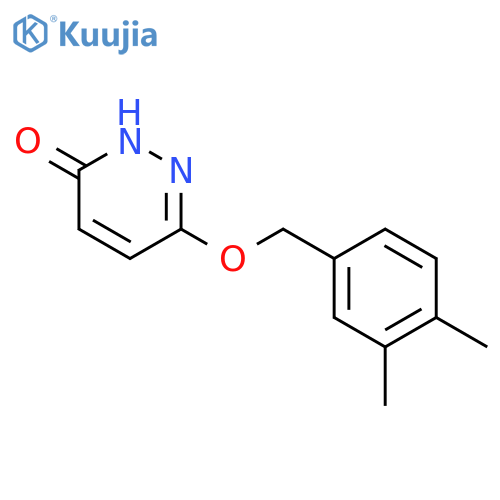 3(2H)-Pyridazinone, 6-[(3,4-dimethylphenyl)methoxy]- structure