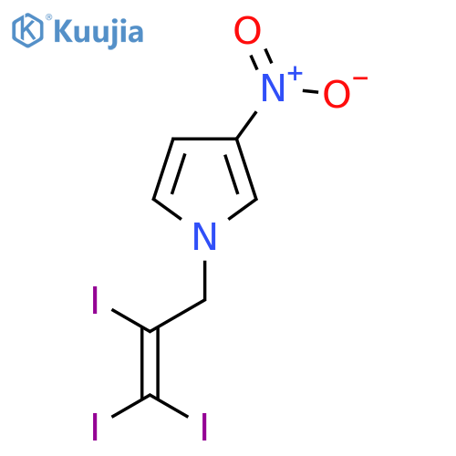1H-Pyrrole, 3-nitro-1-(2,3,3-triiodo-2-propenyl)- structure