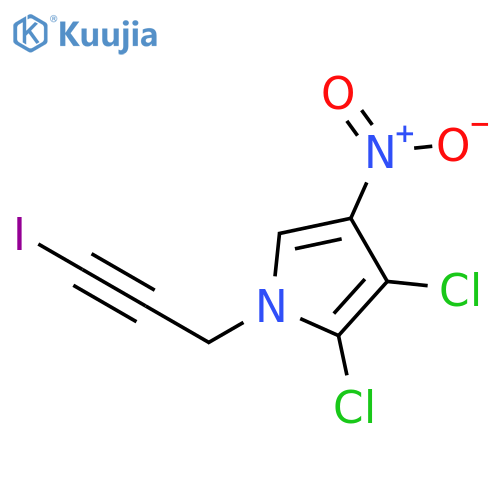 1H-PYRROLE, 2,3-DICHLORO-1-(3-IODO-2-PROPYNYL)-4-NITRO- structure