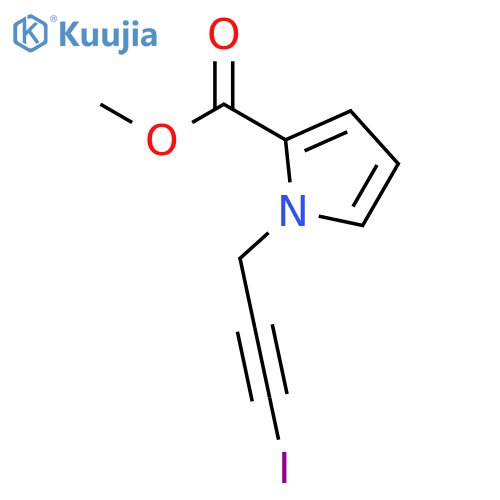 1H-PYRROLE-2-CARBOXYLIC ACID, 1-(3-IODO-2-PROPYNYL)-, METHYL ESTER structure