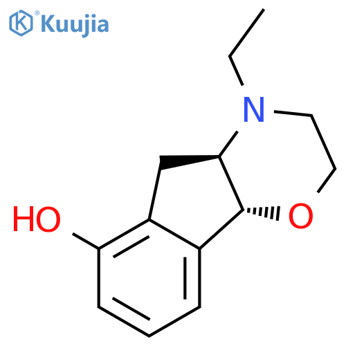 Indeno[1,2-b]-1,4-oxazin-6-ol, 4-ethyl-2,3,4,4a,5,9b-hexahydro-, trans- structure