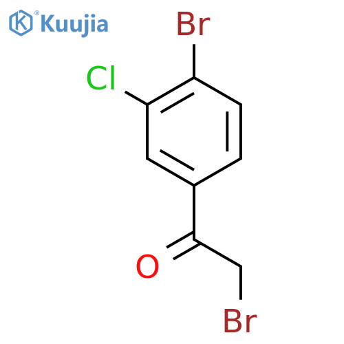 Ethanone, 2-bromo-1-(4-bromo-3-chlorophenyl)- structure