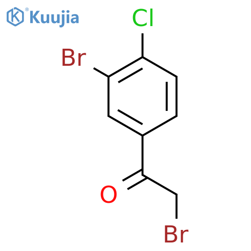 Ethanone, 2-bromo-1-(3-bromo-4-chlorophenyl)- structure