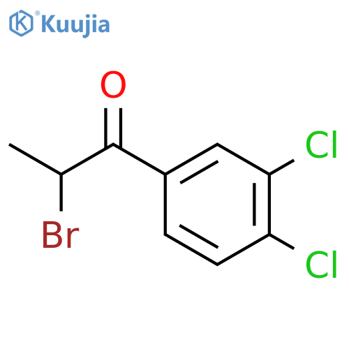2-Bromo-1-(3,4-dichlorophenyl)propan-1-one structure