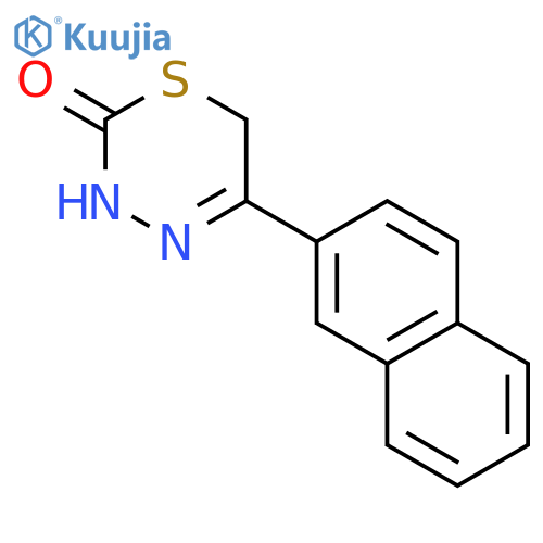 2H-1,3,4-Thiadiazin-2-one, 3,6-dihydro-5-(2-naphthalenyl)- structure