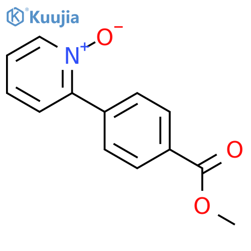 Benzoic acid, 4-(1-oxido-2-pyridinyl)-, methyl ester structure