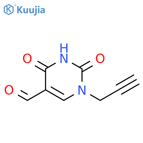 5-Pyrimidinecarboxaldehyde,1,2,3,4-tetrahydro-2,4-dioxo-1-(2-propynyl)- structure