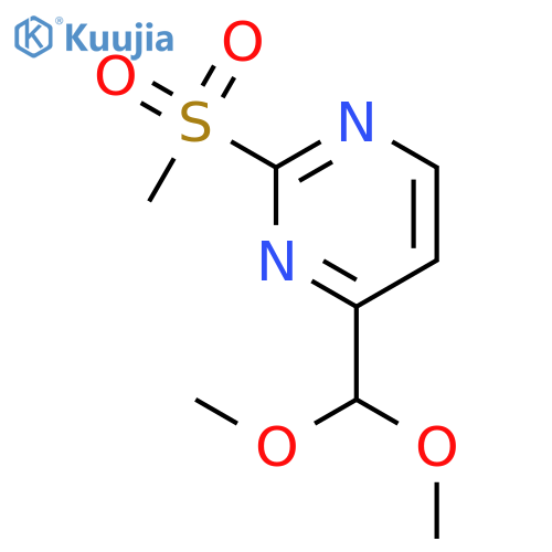 4-(Dimethoxymethyl)-2-(methylsulfonyl)pyrimidine structure
