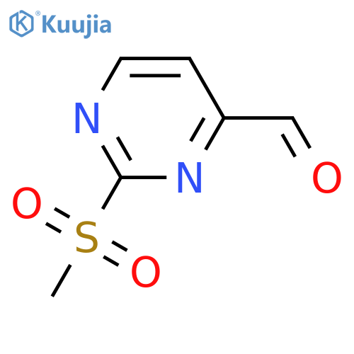 2-Methanesulfonyl-pyrimidine-4-carbaldehyde structure