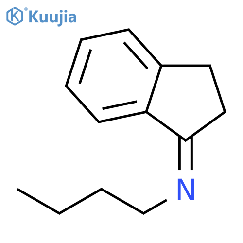 1-Butanamine, N-(2,3-dihydro-1H-inden-1-ylidene)- structure