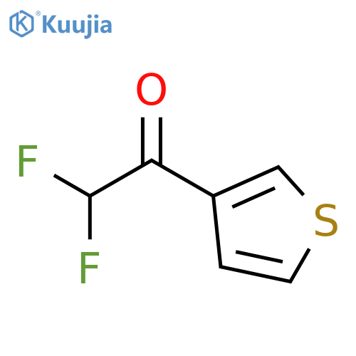 2,2-difluoro-1-(thiophen-3-yl)ethan-1-one structure