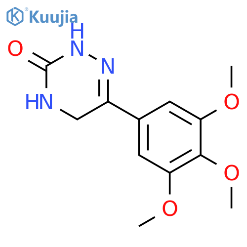 1,2,4-Triazin-3(2H)-one, 4,5-dihydro-6-(3,4,5-trimethoxyphenyl)- structure