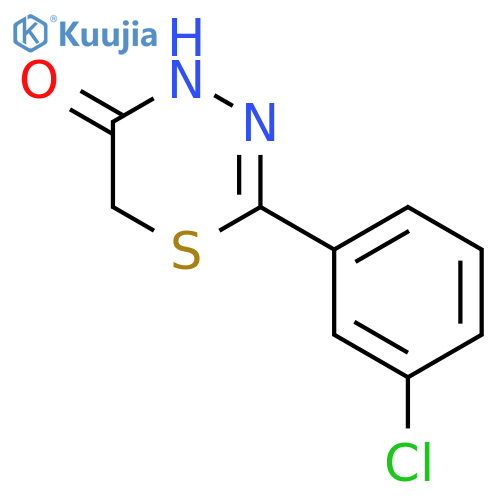 4H-1,3,4-Thiadiazin-5(6H)-one, 2-(3-chlorophenyl)- structure