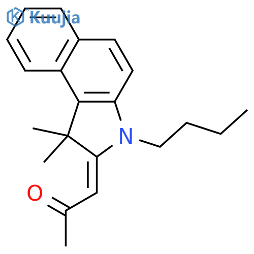 2-Propanone,1-(3-butyl-1,3-dihydro-1,1-dimethyl-2H-benz[e]indol-2-ylidene)- structure
