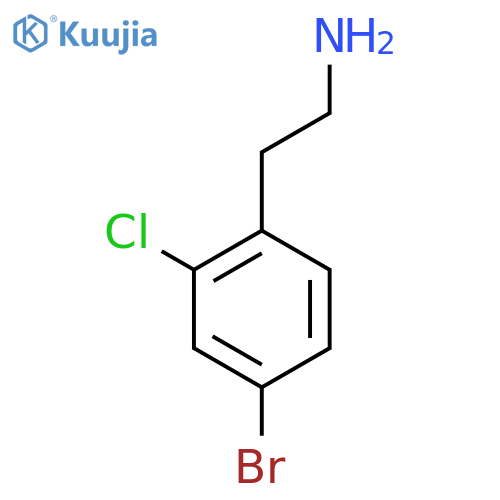 2-(4-bromo-2-chlorophenyl)ethan-1-amine structure