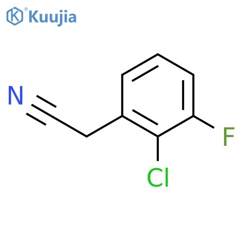 2-(2-chloro-3-fluorophenyl)acetonitrile structure