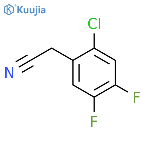 2-Chloro-4,5-difluorophenylacetonitrile structure