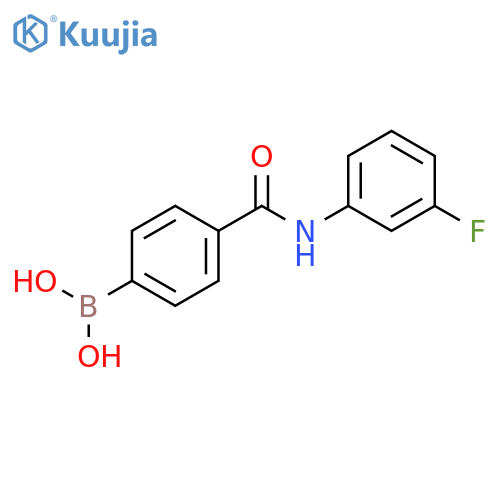 N-3-Fluorophenyl 4-boronobenzamide structure
