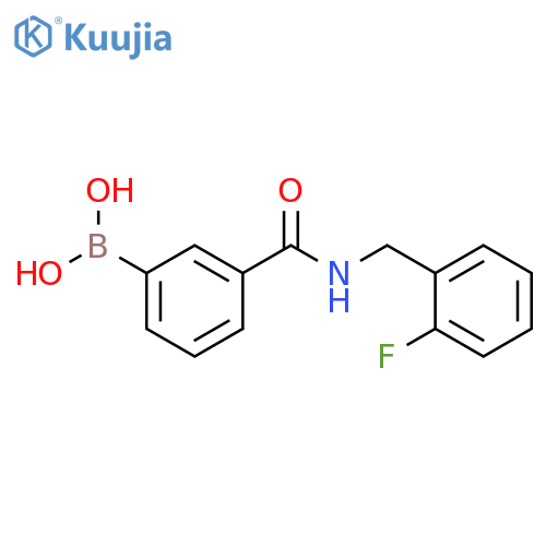 Boronic acid, b-[3-[[[(2-fluorophenyl)methyl]amino]carbonyl]phenyl]- structure
