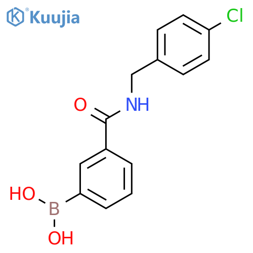 [3-[(4-Chlorophenyl)methylcarbamoyl]phenyl]boronic acid structure
