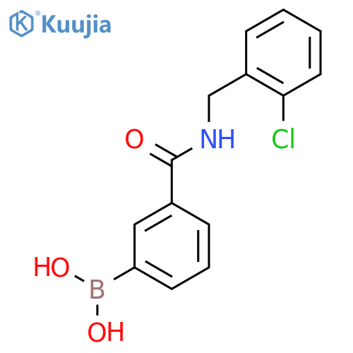 [3-[(2-Chlorophenyl)methylcarbamoyl]phenyl]boronic acid structure