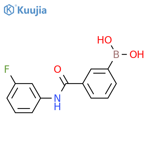 3-Borono-N-(3-fluorophenyl)benzamide structure