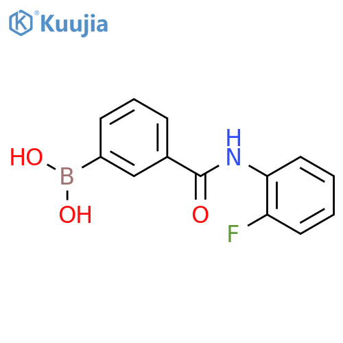 N-(2-Fluorophenyl) 3-boronobenzamide structure