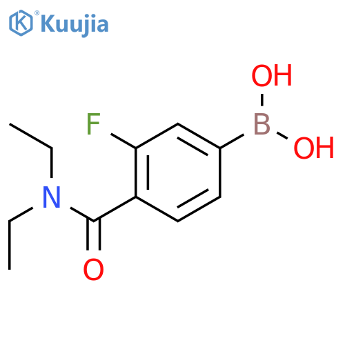 4-(Diethylcarbamoyl)-3-fluorophenylboronic acid structure