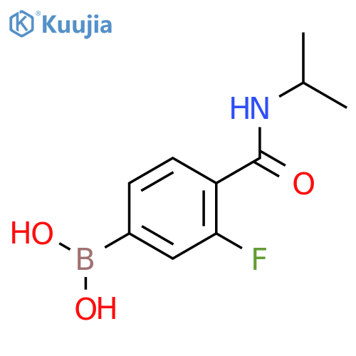 N-Isopropyl 4-borono-2-fluorobenzamide structure