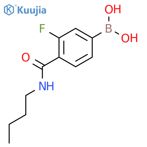 N-Butyl 4-borono-2-fluorobenzamide structure