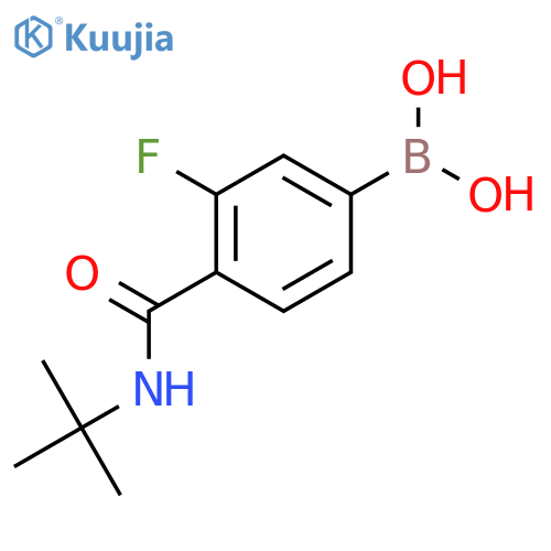 N-t-Butyl 4-borono-2-fluorobenzamide structure