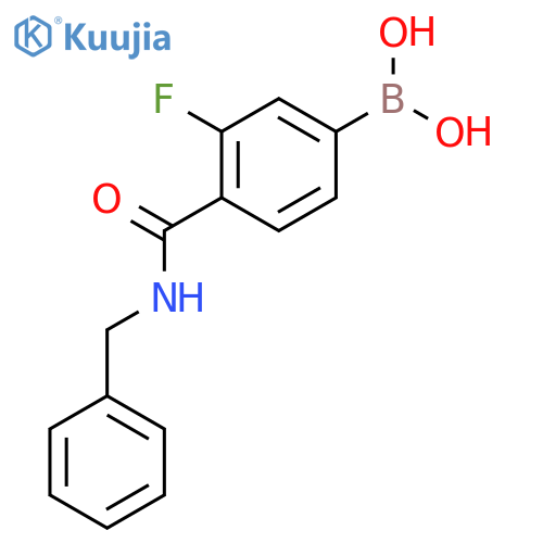 N-Benzyl 4-Borono-2-fluorobenzamide structure