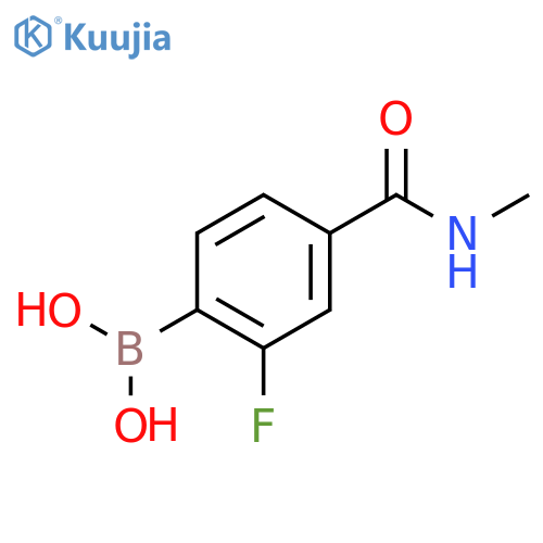 4-(N-Methylaminocarbonyl)-2-fluorophenylboronic Acid structure