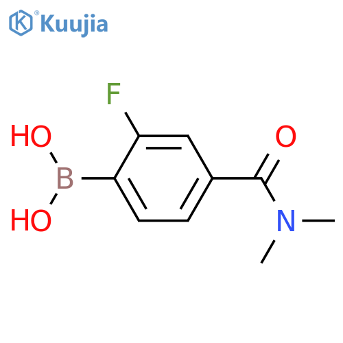 4-(Dimethylcarbamoyl)-2-fluorophenylboronic acid structure