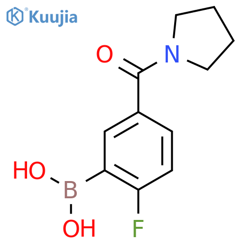 2-Fluoro-5-(pyrrolidine-1-carbonyl)phenylboronic Acid structure
